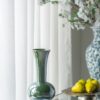Rectangular Console Table With Elegant Floral Design And Mirrored - Silver Multi - Image 7