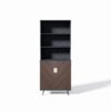 Accent Storage Cabinet With Doors, Bar Cabinet Buffet Cabinet With Storage For Living Room, Hallway, Kitchen - Brown / Light Gray - Image 6