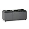 Avalon - Storage Ottoman - Stone Gray - Image 8
