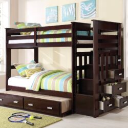 Allentown - Twin / Twin Bunk Bed With Trundle Storage - Espresso