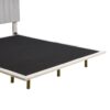 Queen Size Upholstered Bed With Sensor Light And Headboard, Floating Platform Bed - Gray - Image 6