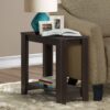 Accent Table, Side Transitional - Espresso - Image 4