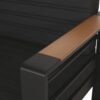 Giovanna - 3 Seater Sofa With Aluminum Frame And Water Repellence Cushions - Black - Image 12