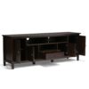 Warm Shaker - TV Media Stand Handcrafted - Tobacco Brown - Image 2
