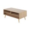 Astro - Contemporary Coffee Table - Natural / White - Image 3