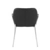 Daniella - Contemporary Dining Chair (Set of 2) - Chrome / Black - Image 5