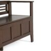 Adams - Entryway Storage Bench - Rustic Medium Brown - Image 4
