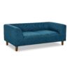 Modern Rectangular Pet Sofa With Backrest And Armrests For Small And Medium Dogs, Soft Cushion - Blue - Image 7