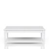 Cocktail Table With Two Storage Drawers And Casters - White - Image 3