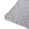 Charming Acrylic Throw Blanket With Knitted Design - Silver - Image 7