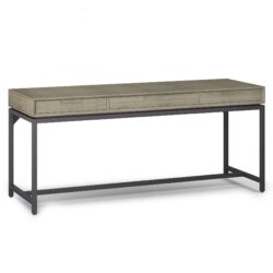 Banting - Mid Century Wide Desk - Distressed Gray