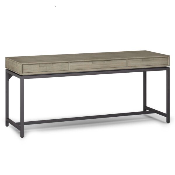 Banting - Mid Century Wide Desk - Distressed Gray
