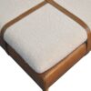 Buffalo - Large Square Hide Leather Footstool - Brown - Image 8