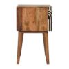 Inlay - Edessa Bone Bedside Table - Oak - Image 9
