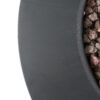 Modern Iron Propane Fire Pit, 32" Round, 40, 000 Btu - Dark Gray - Image 14