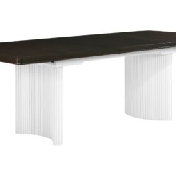 Carene - Dining Table (With Leaf) - Brown / White