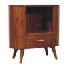 Cortez - T Bar Open Slot Cabinet - Dark Brown - Image 3