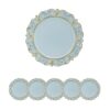 Plastic Charger Plate (Set of 6) - Blue / Gold - Image 2