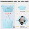 2 Piece Luggage Set With Bags Expanable Spinner Wheels ABS Lightweight Suitcase With Tsa Lock 20" / 28" - Light Blue - Image 5