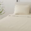 4 Piece California King Brushed Microfiber Hypoallergenic Sheet Set - Cream - Image 5