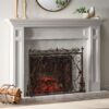 Darcie - Wrought Iron Fireplace Screen Ornate Design - Golden Black - Image 6