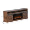 Farmhouse - Electric Fireplace TV Stand For TVs Up To 100" - Aged Whiskey - Image 4