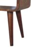 Mini Curved Open Bedside Table - Brown - Image 5