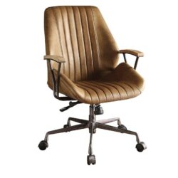 Hamilton - Top Grain Leather Office Chair - Coffee