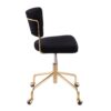 Tania - Contemporary Task Chair - Gold / Black - Image 2