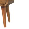 Extra Mini Curve Open Slot Nightstand - Oak - Image 3
