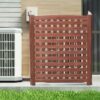 Air Conditioner Fence Screen Outside, Cedar Privacy Fence 3 Panels To Hide Ac & Trash Enclosure - Brown - Image 5