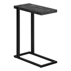 Accent Table, C - Shaped, Contemporary, Versatile Use - Black