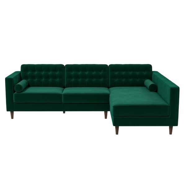 Christian - Sectional Sofa Right Facing - Green