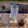 Elegant Diamond Cut Acrylic Glasses (Set of 4) 12Oz, Bpa Free - Blue - Image 7