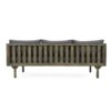 Claremont - 3 Seater Daybed With Slat Paneling And Water Resistant Cushions - Gray - Image 7