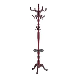 Modern Hanger Multifunctional Coat And Hat Rack With Resin Stainless Steel Storage Optional Crabapple - Walnut