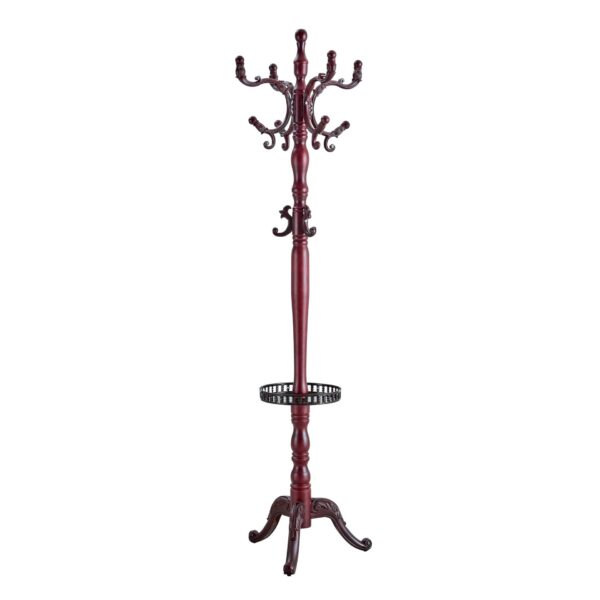 Modern Hanger Multifunctional Coat And Hat Rack With Resin Stainless Steel Storage Optional Crabapple - Walnut