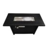 Outdoor Fire Pit Table With Lid, Modern Design - Black - Image 2