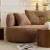 Modular Sofa, Durable Fabric, Solid Wood Frame, High Density Sponge Padding, Seating For 4 - Camel - Image 12