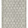 Sunshine - 5'3" X 7'3" Indoor, Outdoor Polypropylene Area Rug - Silver - Image 3