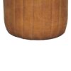 Buffalo - Leather Boucle Footstool - Brown - Image 9