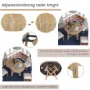 Gia - Round Extendable Dining Table With Leaf Wood - Natural Wood Wash - Image 4