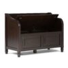 Connaught - Entryway Storage Bench - Dark Chestnut Brown - Image 2