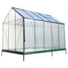 6.3'*10.2'*7' Polycarbonate Greenhouse, Heavy Duty Outdoor Aluminum Walk-In Green House Kit With Rain Gutter, Vent And Door For Backyard Garden - Green - Image 18