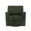 360° Swivel Chair Accent Barrel Armchair With Side Pockets, Chenille Upholstery, Compact Size - Green - Image 14