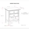 Amherst - Bedside Table - Rustic Natural Aged Brown - Image 2