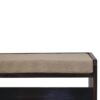 Bench With Mud Linen Seat Pad - Walnut - Image 5