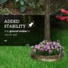 Outsunny - Antique Bird Bath With Pedestal Flower Planter Base, Vintage Style Decorative Birdbath, Bird Feeder Bowl & Planter Decoration Yard Statue - Bronze - Image 7
