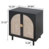 2 Door Cabinet, Suitable For Bedroom - Black - Image 3