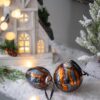 Egg Christmas Ball Ornament, Glass Decorative Hanging Ball Christmas Tree Ornaments For Holiday Party Decorations (Set of 6) - Multi - Image 5